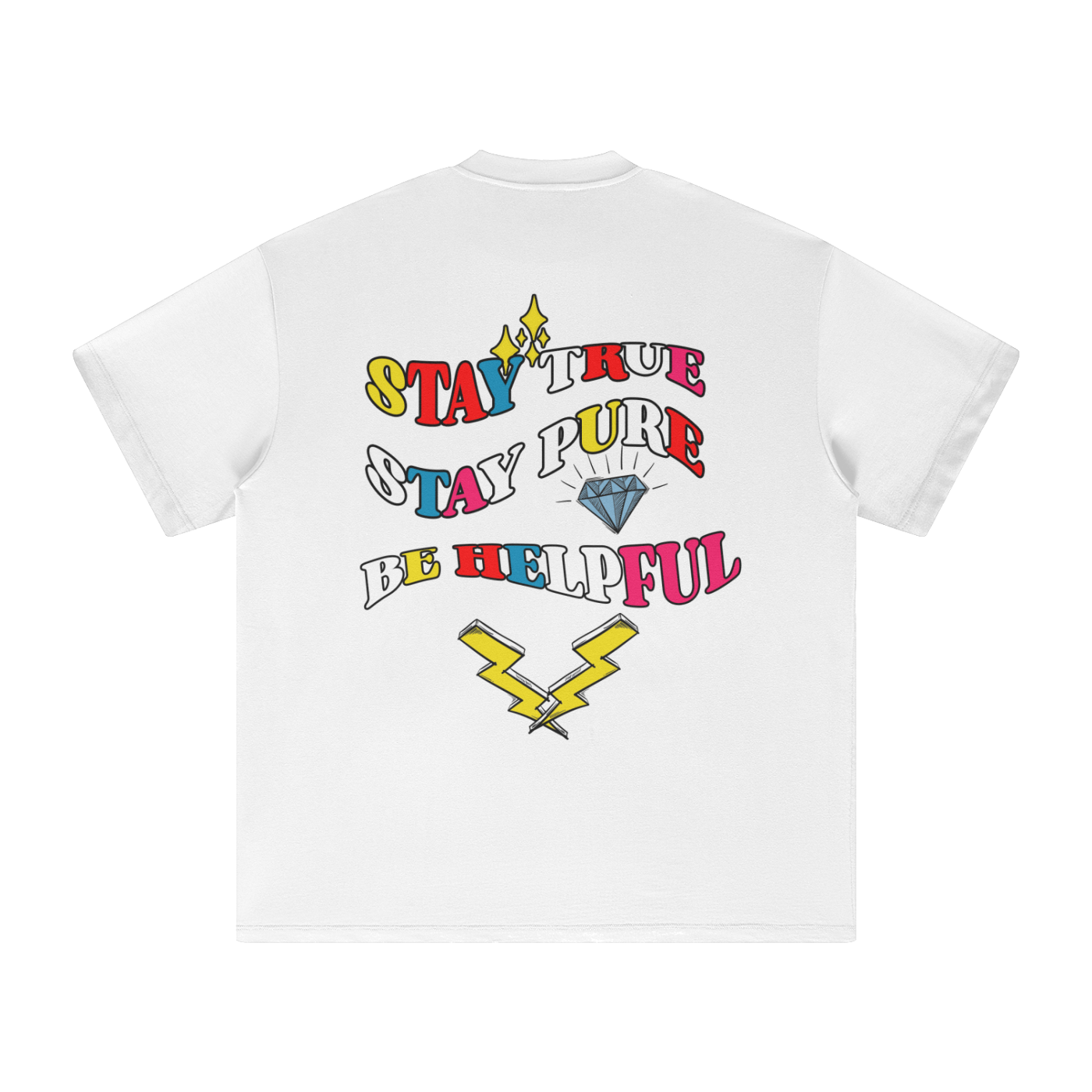 Be Helpful White T-Shirt