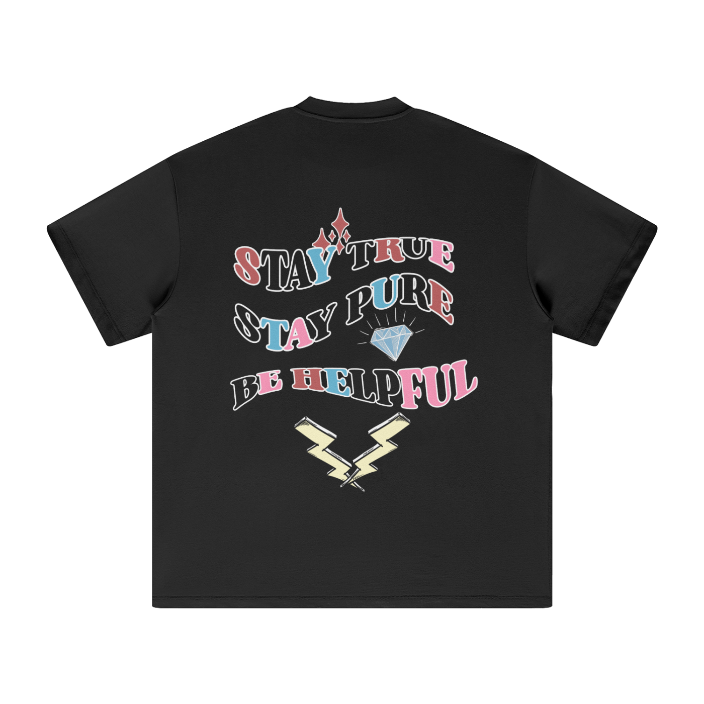 Be Helpful Black T-Shirt